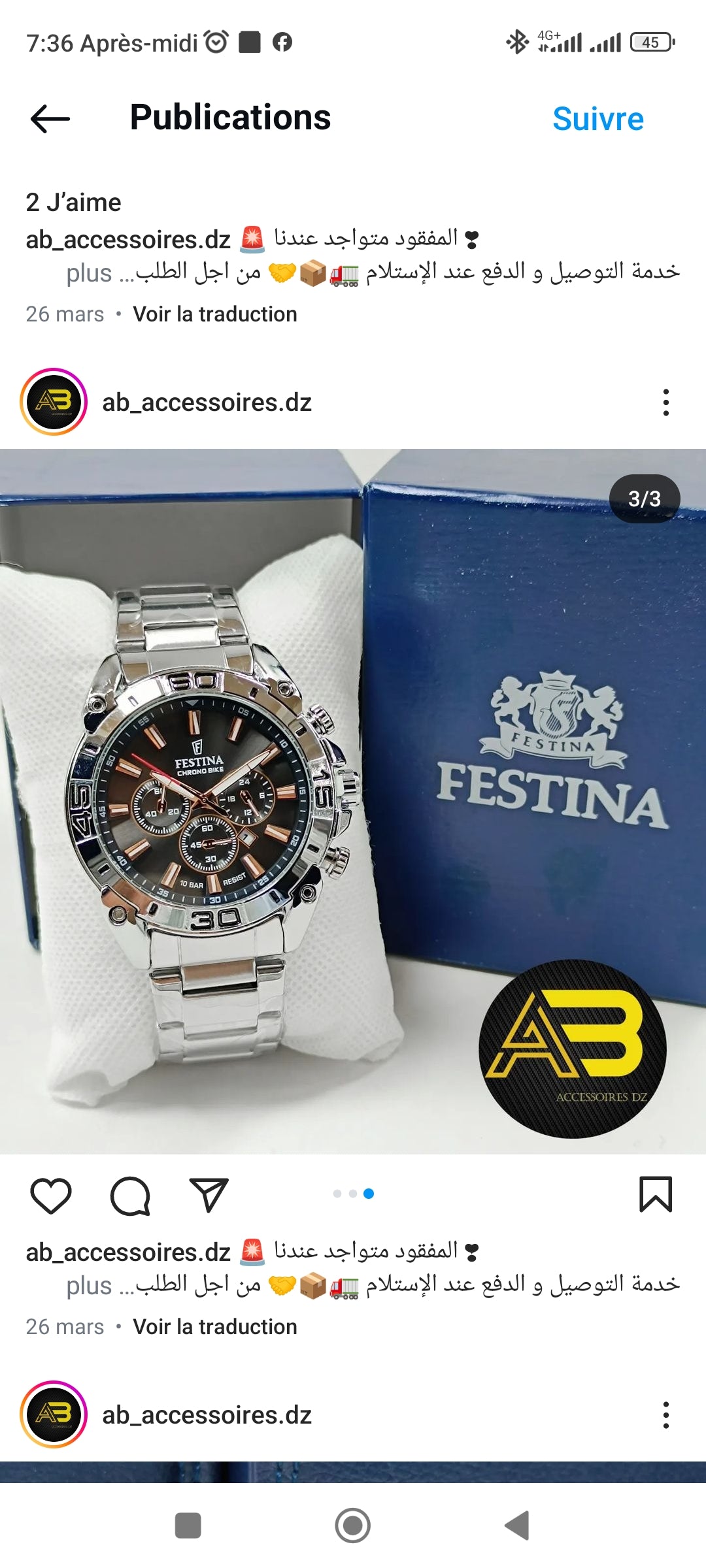 Festina noir