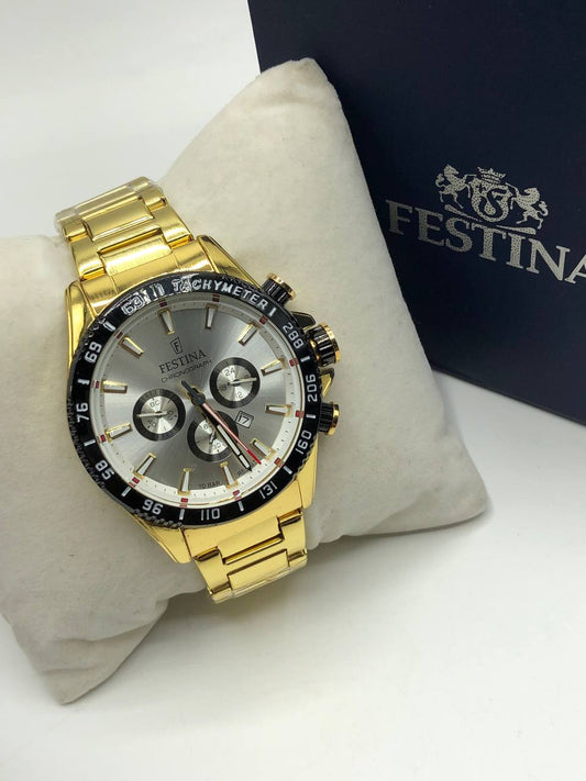 Festina Doré et blanc