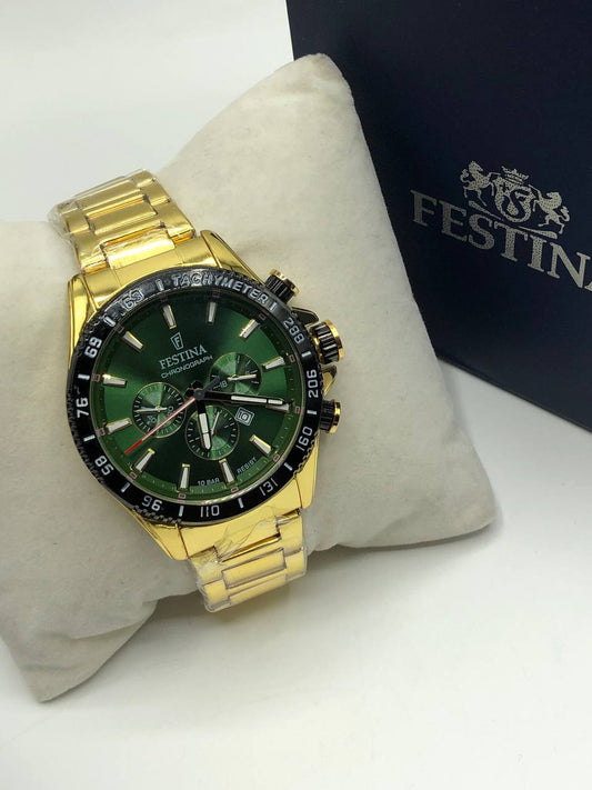 Festina Doré et vert